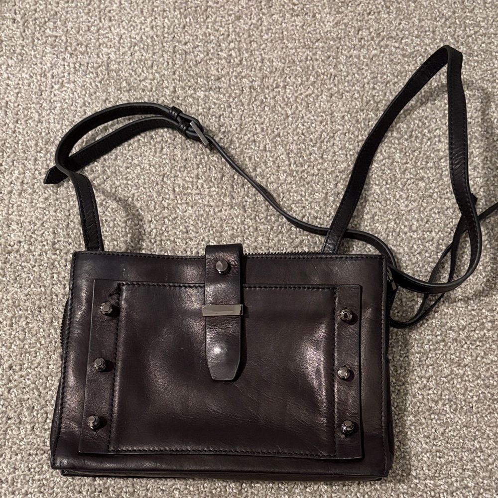 Botkier Dark Brown Leather Crossbody Bag